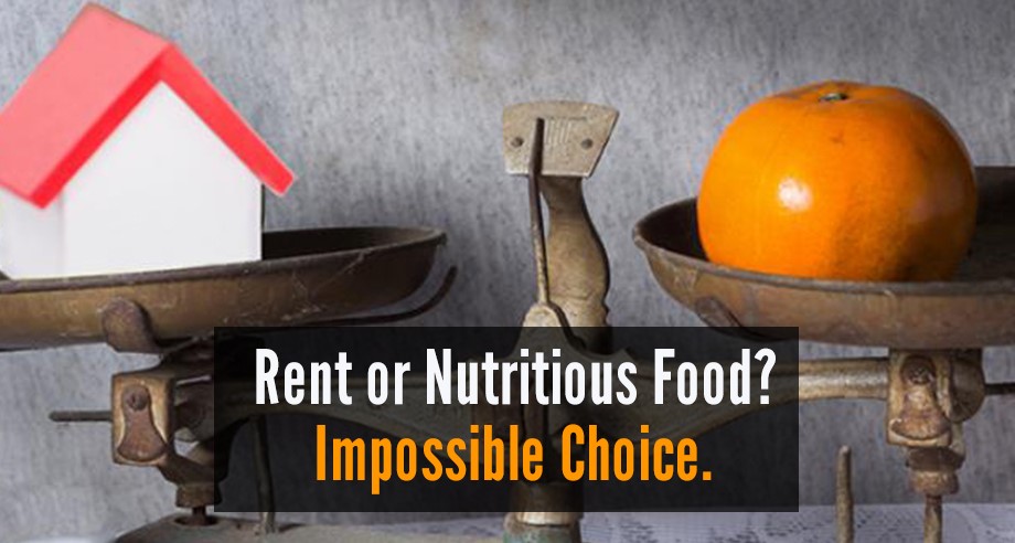 Rent or food choice