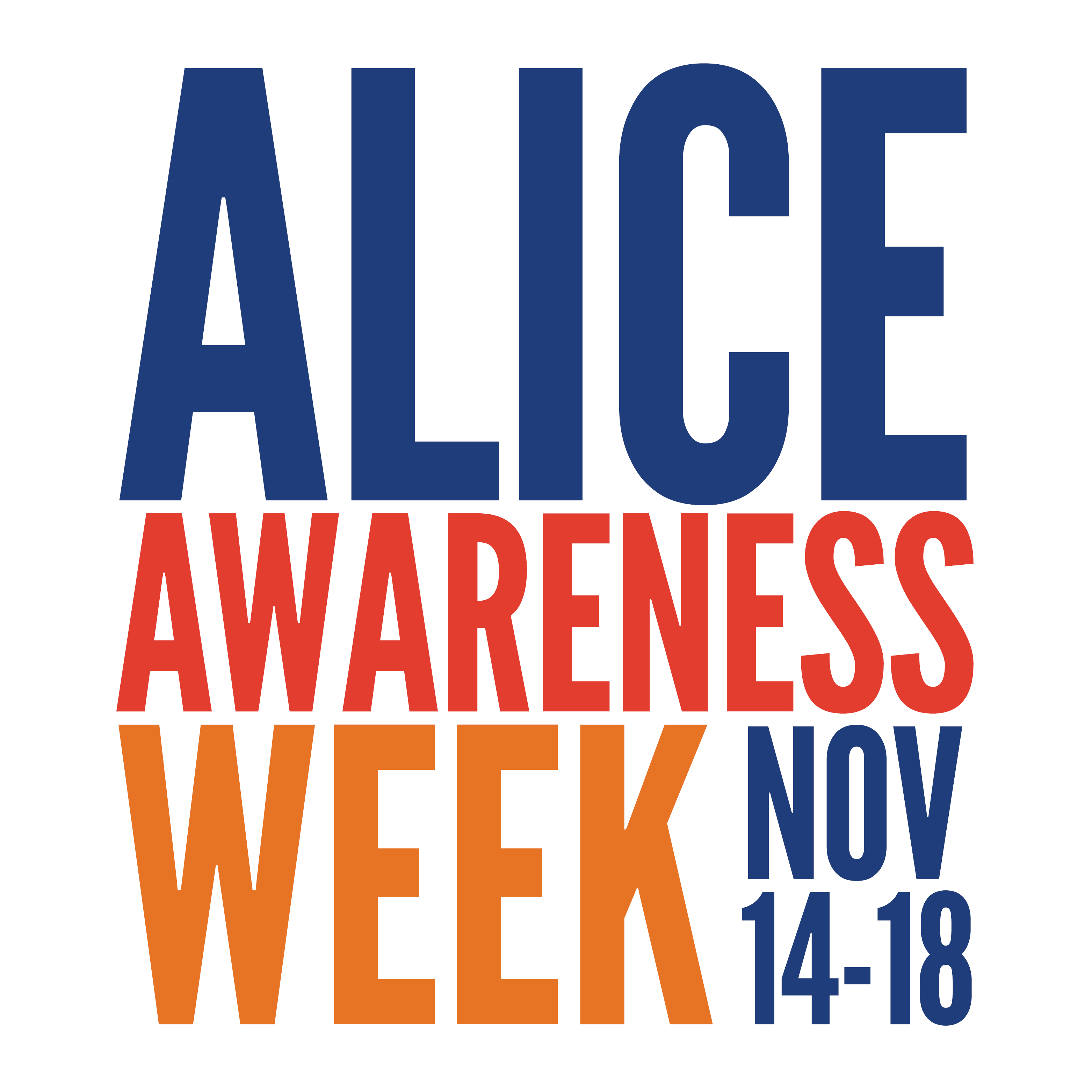 Banner for the ALICE Awareness Week