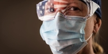Nurse wearing mask